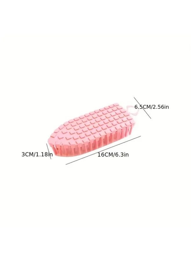 1pc Flexible Multi Purpose Cleaning Brush Random Color For Laundry Shoes Furniture - Image 3